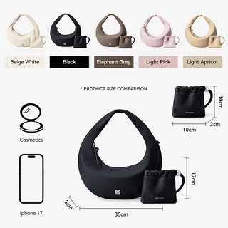 【ซื้อ1ได้ถึง2】BOSTANTEN Jodie Bag กระเป๋าถือ​ เนื้อนุ่มฟูเบาๆ สไตล์ฝรั่งเศส ใส่ของได้เยอะ ดีไซน์เรียบหรู ใส่ของหนักไม่เจ็บไหล่ กระเป๋าผ้าซับซ้อน