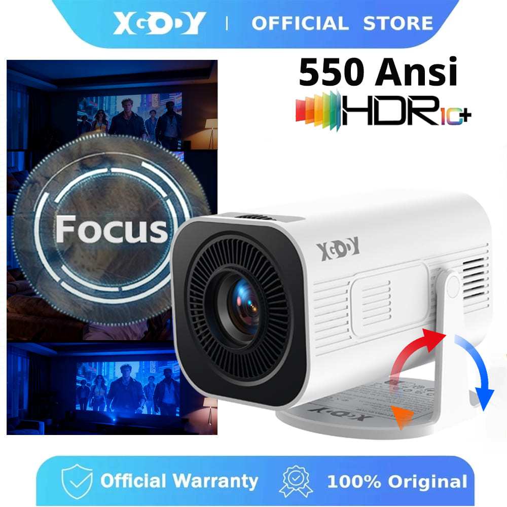 XGODY Gimbal A3PRO  โปรเจคเตอร์มินิ 4K - แอนดรอยด์ 11 - FHD 1080P - MirrorLink - ปรับฐานอัตโนมัติ - 