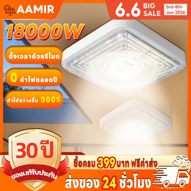 ซื้อ1แถม1ฟรี โคมไฟโซลาร์เซลล์ โซล่าเซลล์ โคมระย้า โซล่าเซล ไฟเพดาน ไฟห้องนอน ไฟพลังงานแสงอาทิตย์ ประหยัดไฟ solar light