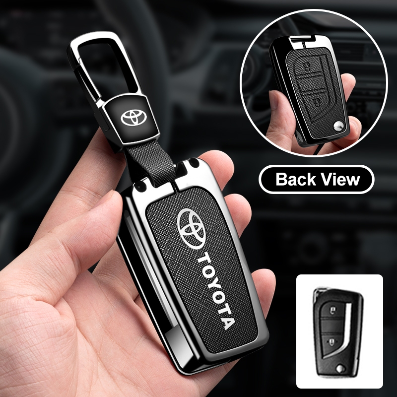 สังกะสีอัลลอยด์กุญแจรถสําหรับ Toyota Camry 70 Aygo X Cross Yaris Prius Verso C-HR Clicker Corolla Ra