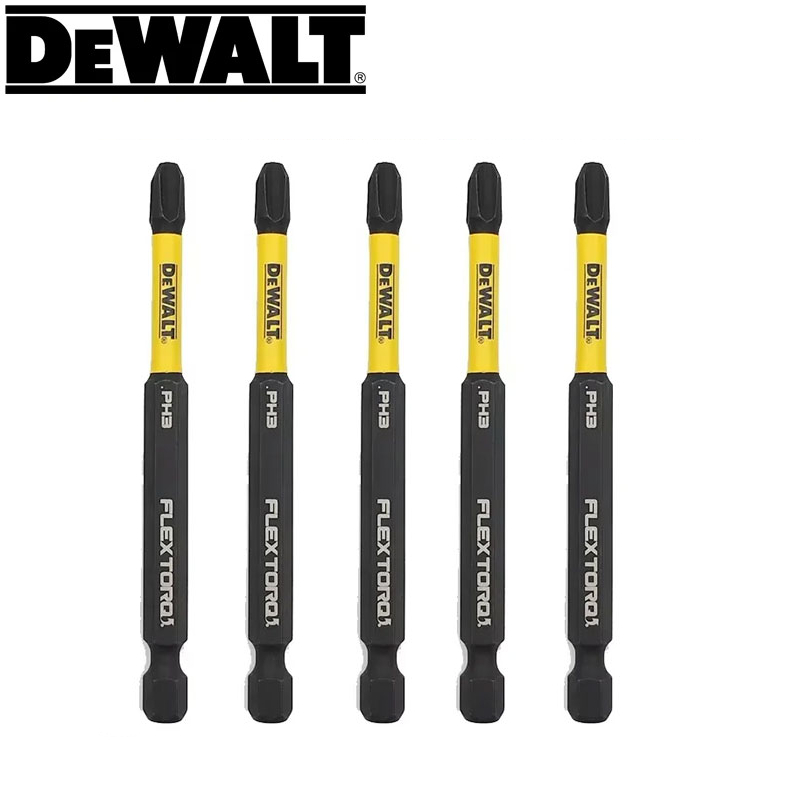 Dewalt DWA3PH3IRB PH3 IMPACT ดอกสว่าน 89 มม.FLEXTORQ เหล็กความเร็วสูงความแข็งสูงเกรดอุตสาหกรรมหัวไขควง 5 ชิ้น