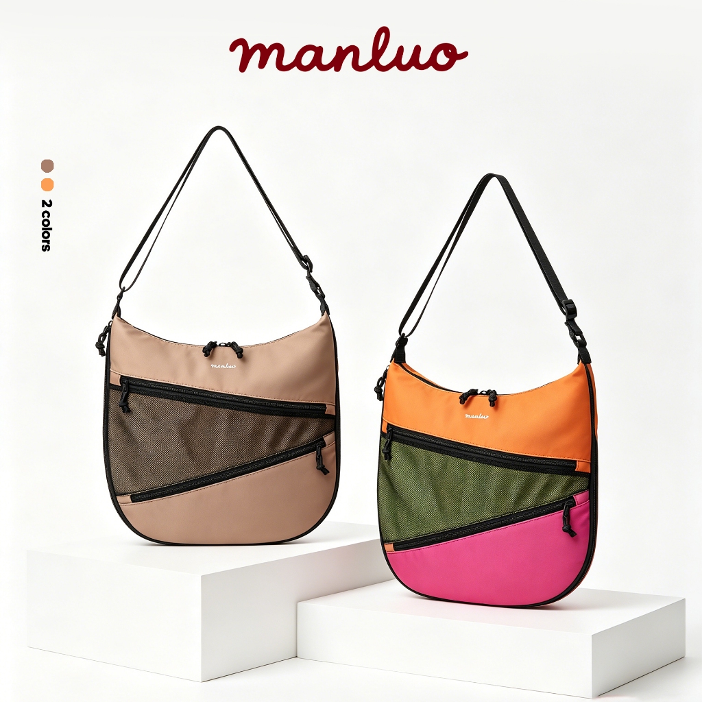 MANLUO Multi Pocket Bag กระเป๋าสะพายข้างช่องเยอะ จุของได้มาก กันน้ำ Unisex พร้อมส่งในไทย