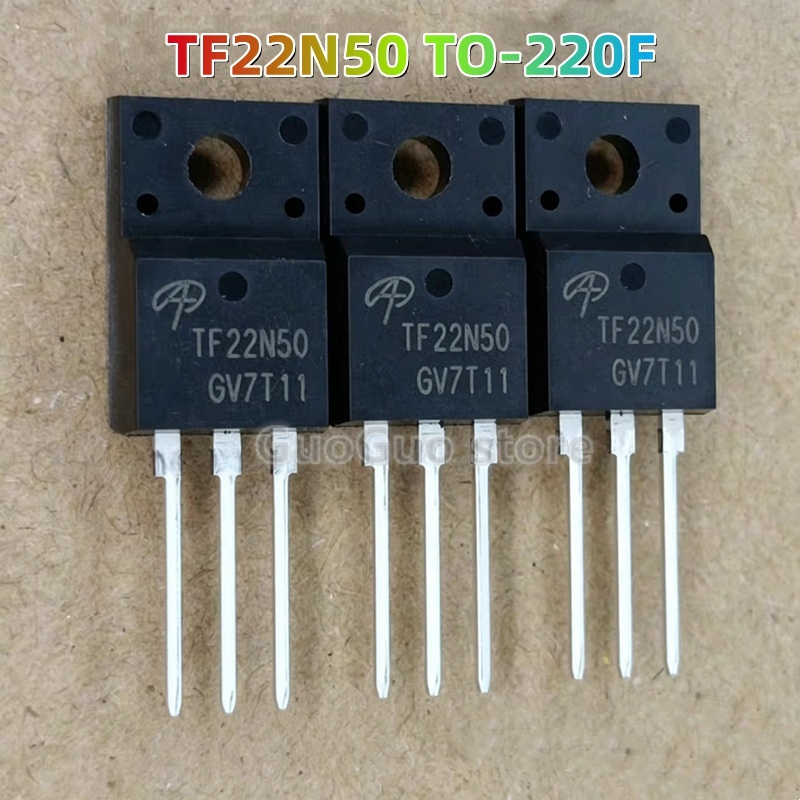 2 ชิ้น TF22N50 TO-220F AOTF22N50 TO220F 22A/500V N-Channel MOSFET ทรานซิสเตอร์ใหม่เดิม
