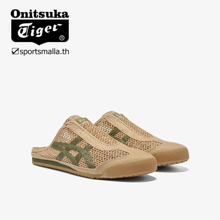 Onitsuka MEXICO 66 SABOT ผู้ชายผู้หญิงฤดูใบไม้ผลิฤดูร้อนน้ําหนักเบารองเท้าแตะรองเท้าแตะครึ่ง