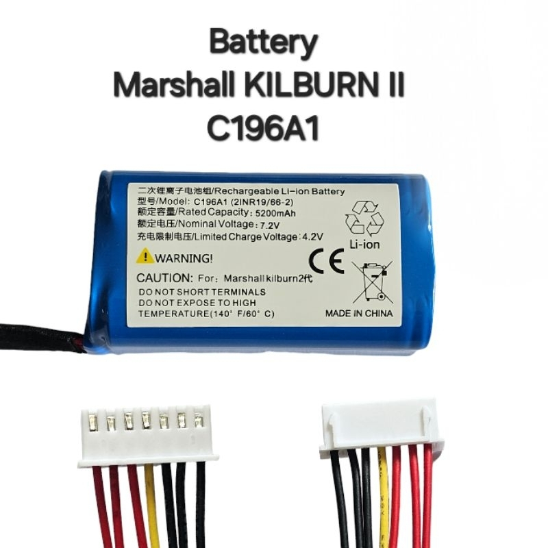 【จัดส่ง 24 ชั่วโมง】สำหรับ Marshall Kilburn II แบตเตอรี่เสียงบลูทู ธ (No.C196A1)