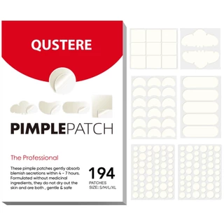QUSTERE แผ่นแปะสิวไฮโดรคอลลอยด์ขนาดใหญ่ 170 ชิ้น – ดูดซับความอ่อนแอครอบคลุมฝ้าเหมาะสําหรับทุกสภาพผิว,แพทช์พิม