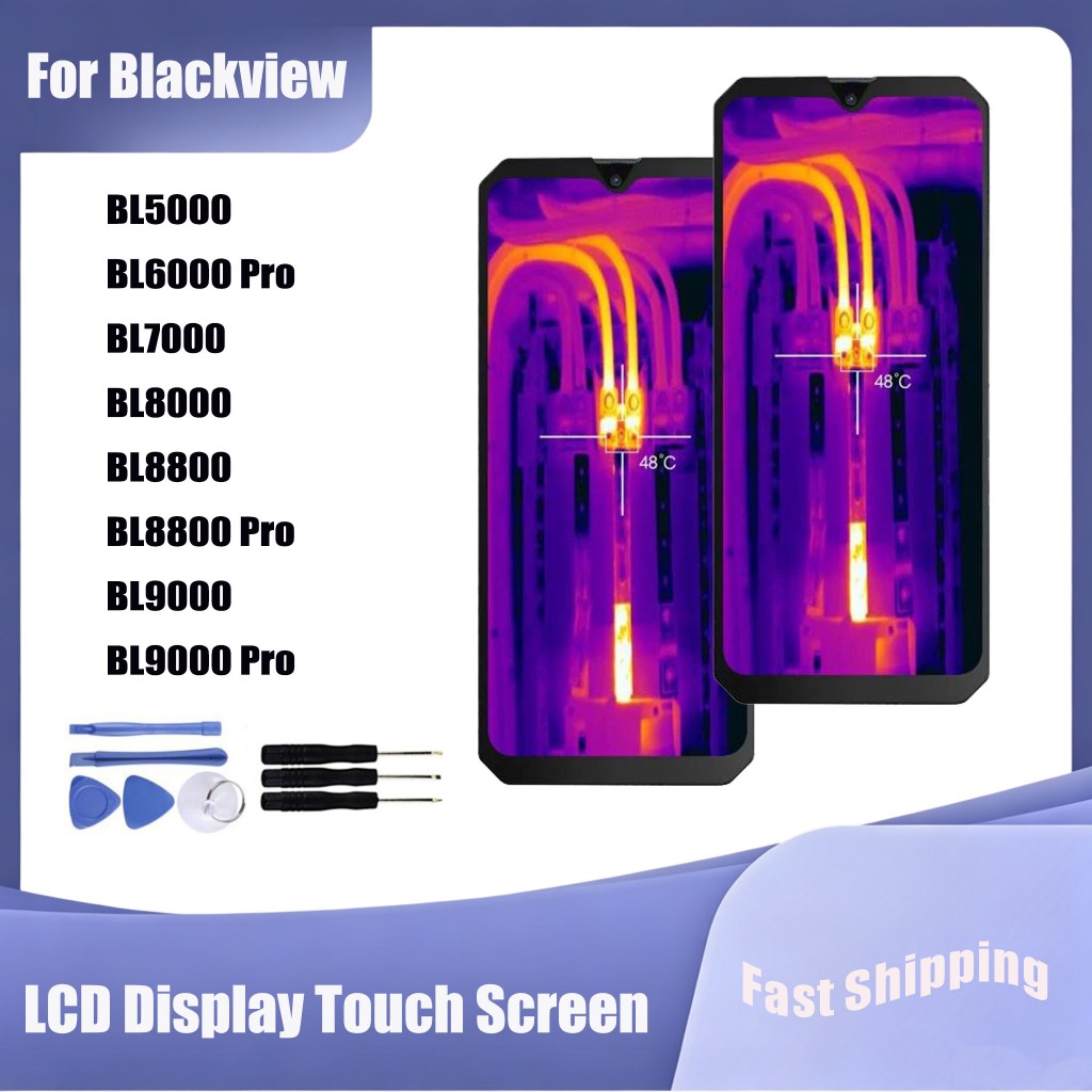 สําหรับ Blackview BL5000 BL6000 BL7000 BL8000 BL8800 BL9000 Pro จอแสดงผล LCD หน้าจอสัมผัสเปลี่ยน