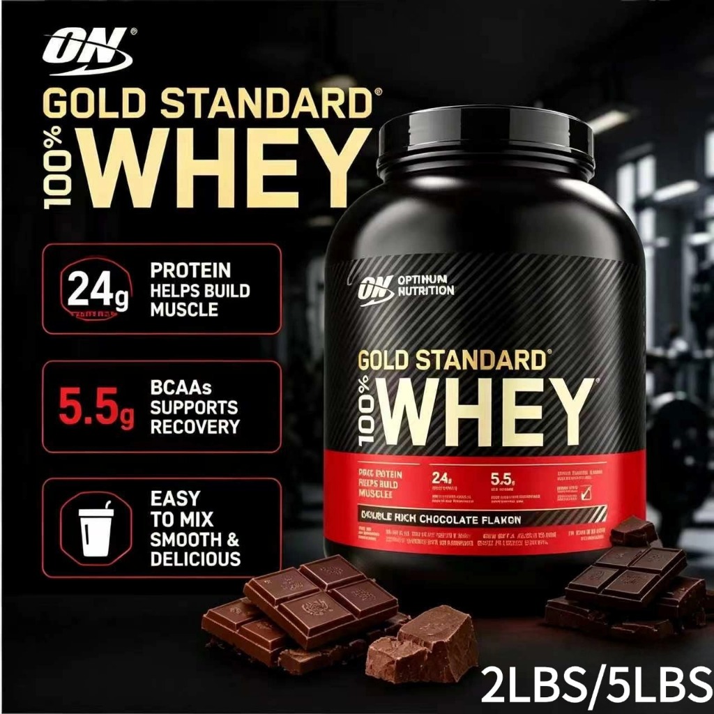 Optimum Nutrition Gold Standard ON เวย์โปรตีน 100% 2lbs 5 ปอนด์
