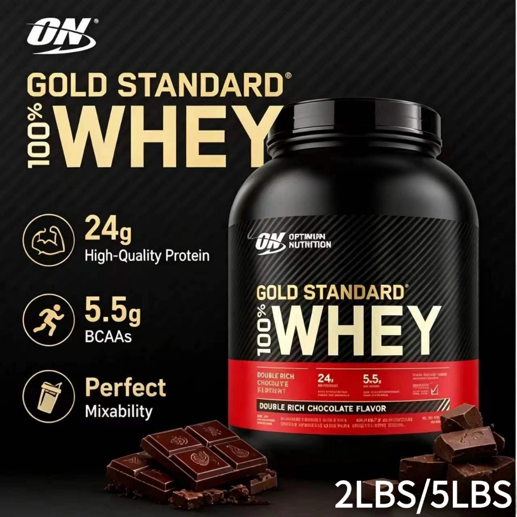 Optimum Nutrition Gold Standard ON เวย์โปรตีน 100% 2lbs 5 ปอนด์