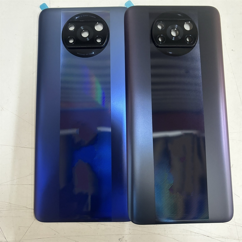 A + ฝาหลังสําหรับ Xiaomi POCO X3 Pro M2102J20SG ฝาครอบแบตเตอรี่ประตูด้านหลังกรณีเลนส์กล้อง