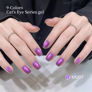 XEIJAYI-Ghost Purple Cats Eye Gel Nail Polish Set, Fashion Dream, เหมาะสําหรับ DIY