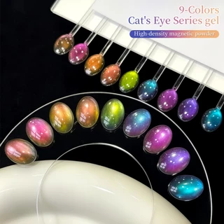 XEIJAYI-Ghost Purple Cats Eye Gel Nail Polish Set, Fashion Dream, เหมาะสําหรับ DIY