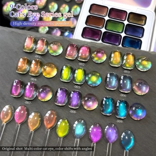 XEIJAYI-Ghost Purple Cats Eye Gel Nail Polish Set, Fashion Dream, เหมาะสําหรับ DIY