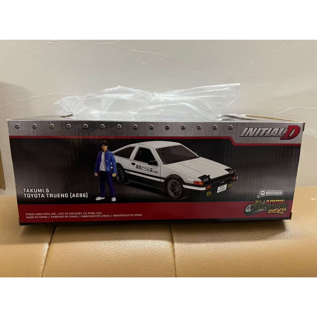 Jada jada 1/24 Initial D AE86 โมเดลรถอัลลอย & Fujiwara Takumi ใหม่เอี่ยมที่ยังไม่ได้เปิด