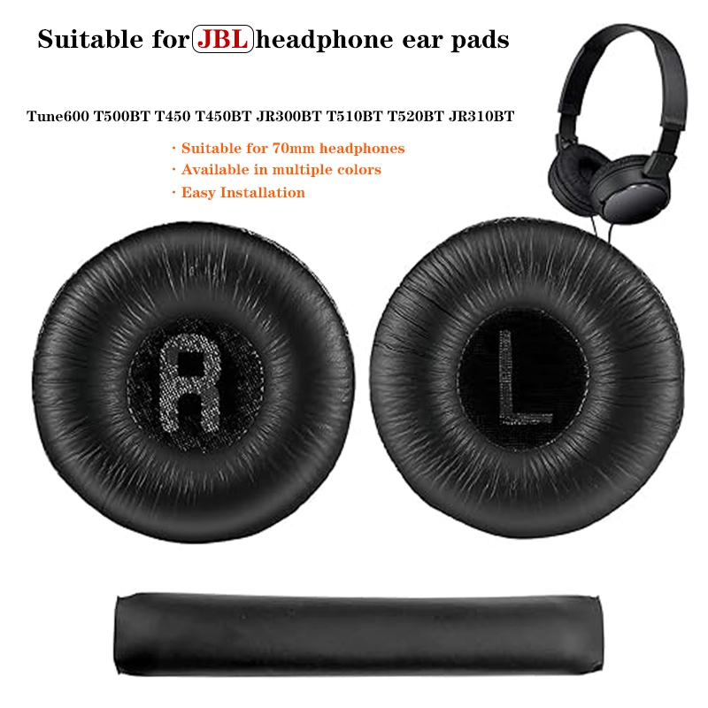 1 คู่เหมาะสําหรับ JBL Tune600 T500BT T450 T450BT JR300BT T510BT T520BT JR310BT หูฟังแผ่นรองหูฟัง/ที่