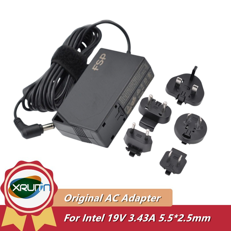 ใหม่ Original FSP 19V 3.43A AC Power Adapter Charger สําหรับ Intel NUC NUC7i3BNH FSP065-10AABA Mini 