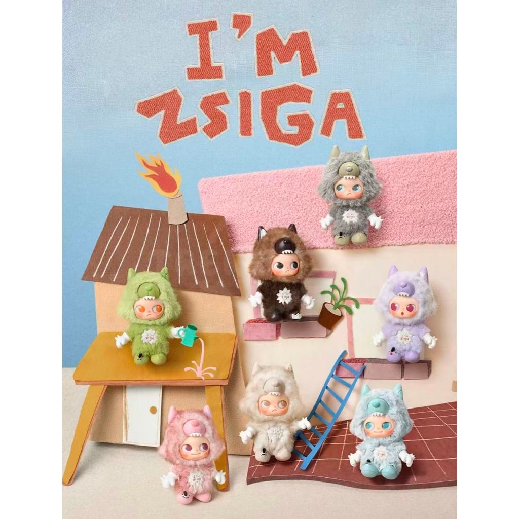 POPMART POPMART ZSIGA Im Zsiga Series ตุ๊กตาไวนิลที่ซ่อนอยู่ของขวัญกล่องลึกลับ