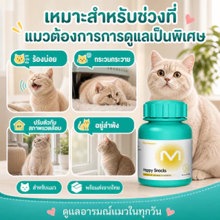 PETHEALER Happy Snacks ขนมเม็ดเคี้ยวรสเนื้อ สำหรับสุนัขและแมว ใช้ประจำวัน 100g
