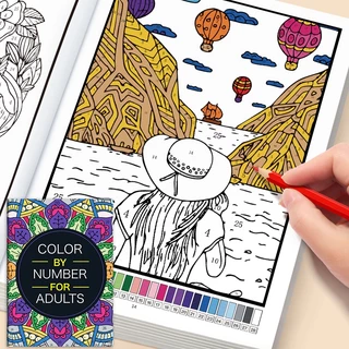 ภาพวาดระบายสีดิจิตอลสมุดระบายสีสัตว์ดอกไม้นกภูมิทัศน์ภาพวาดบีบอัดบีบอัดมือวาดกราฟฟิตีหนังสือภาพ