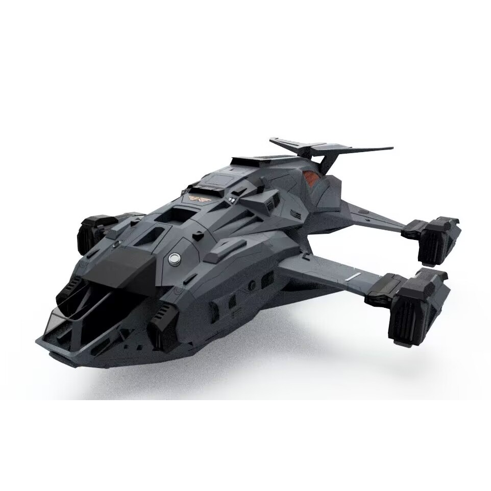 Flying Wing Type Sci-Fi Fi Fighter Assembly Model ของเล่นเด็กเครื่องประดับของขวัญวันเกิด
