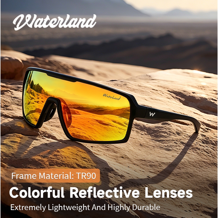 WATERLAND แฟชั่น TR90 แว่นกันแดดโพลาไรซ์ UV400 Unisex กลางแจ้งสําหรับอุปกรณ์ตกปลา แว่นสายตาปาร์ตี้สําหรับเดินทาง