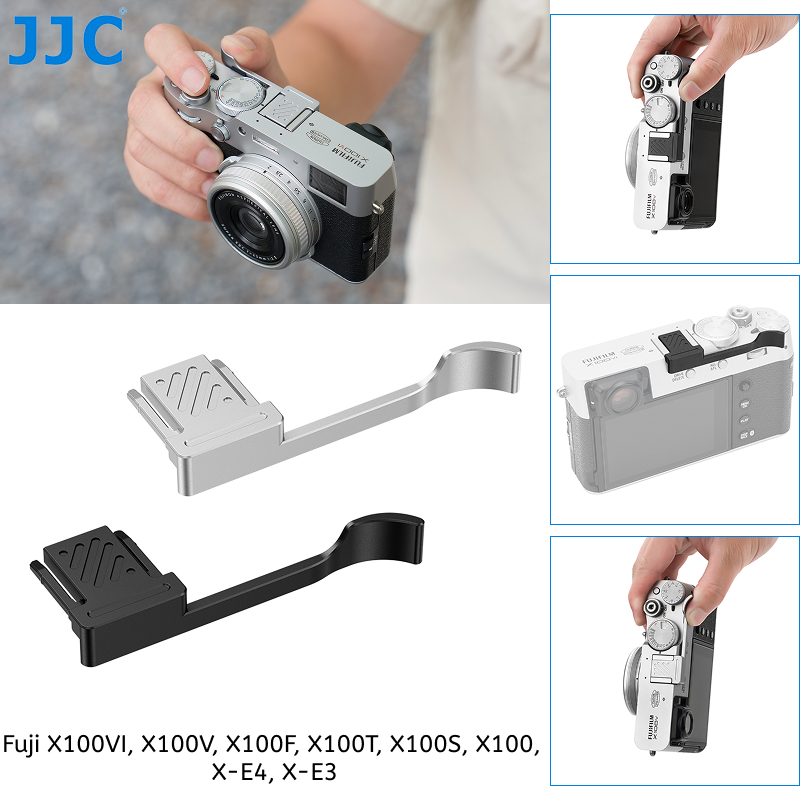 JJC Fuji กล้อง Thumb Grip สําหรับ Fujifilm X100VI X100V X100F X100T X100S X100 X-E4 X-E3 XE4 XE3 กล้