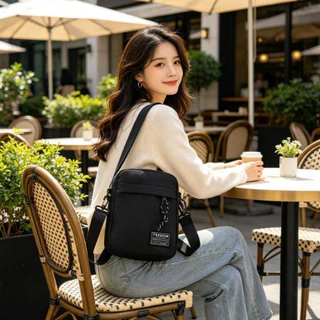 Onetimingsuper Mens Small Bag Shoulder Bag Trend Diagonal Backpack Chest Bag Lightweight Boy Casual Mobile PhoneWaist Pack OTP