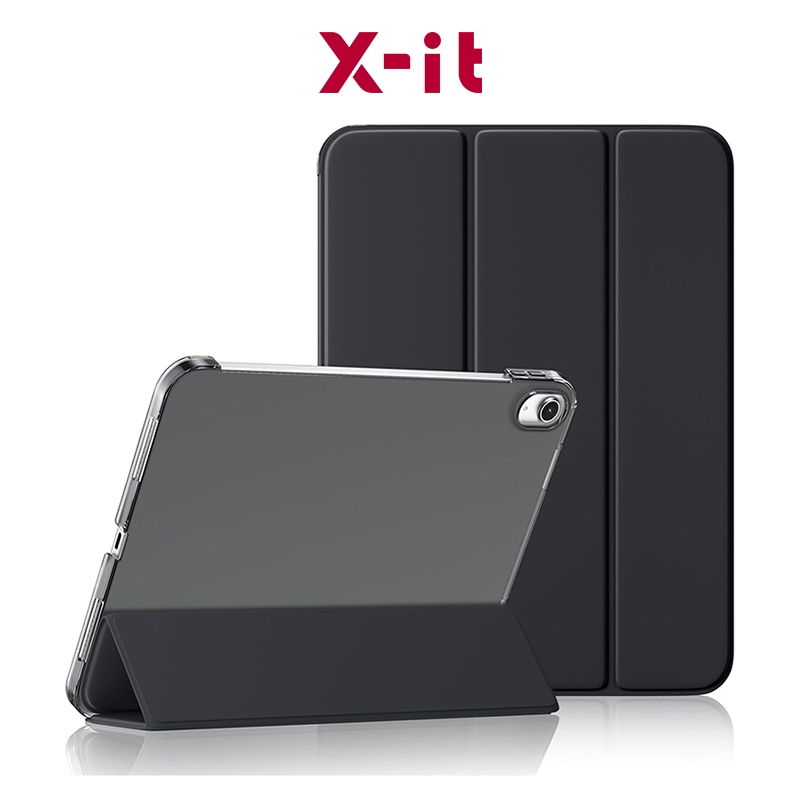 [x-it]เคส ไอแพดTPU สําหรับ iPad Air 11 นิ้ว M4(2026) / M3 (2025), iPad Air 8 5th/4th Pro 10.9 นิ้วพร้อมที่ใส่ดินสอ,ขาตั้งสามพับเคสสมาร์ทพร้อมเคส TPU แบบนุ่ม