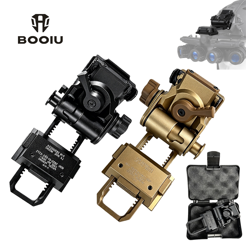 BOOIU L4G24 NVG หมวกกันน็อคยุทธวิธีขายึดอลูมิเนียมขยาย 10 มม. Night Vision Goggles Mount สําหรับ PVS