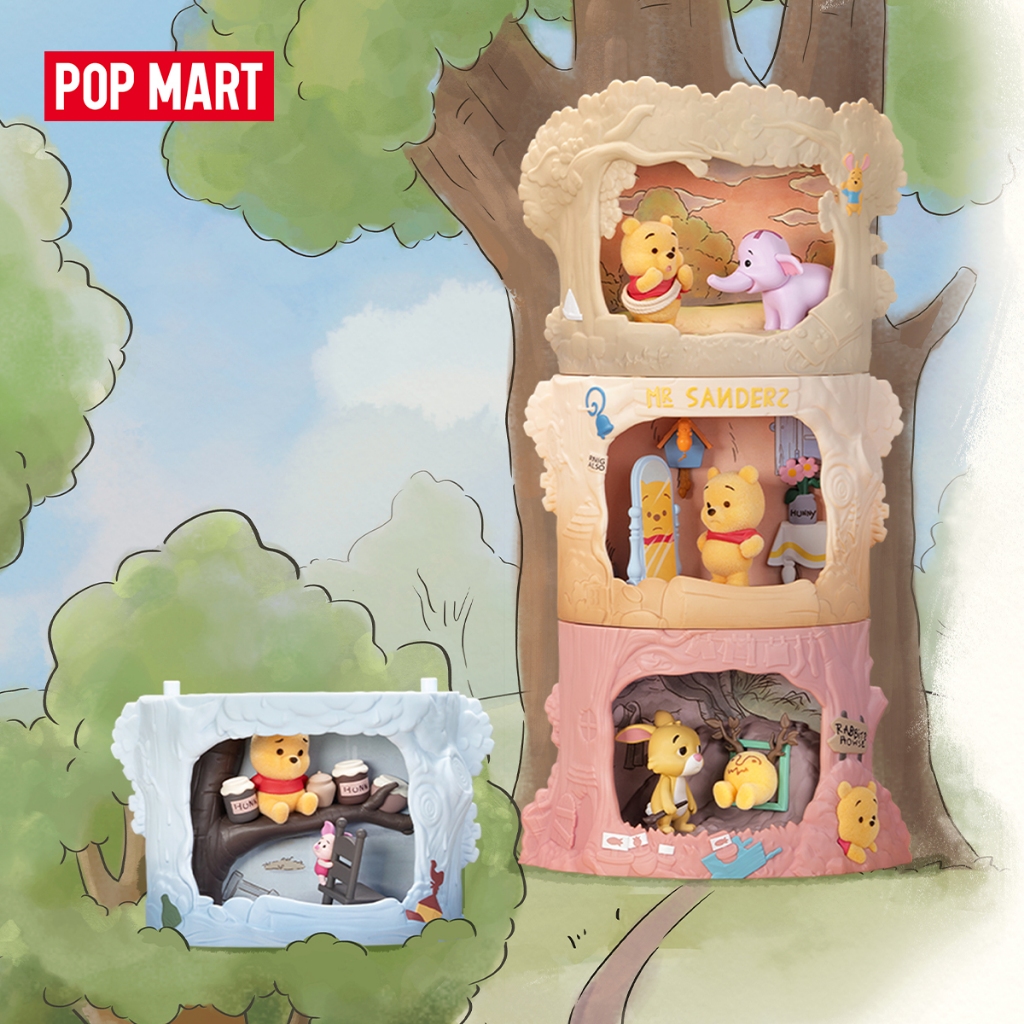 POP MART Winnie-the-Pooh Treehouse Theatre Series Figures（whole set）