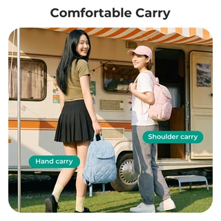 BAGSMART กระเป๋าเป้สะพายหลังผู้หญิง Daypack ใส่แท็บเล็ต 9.7 นิ้ว น้ำหนักเบา กันน้ำ มีหลายช่อง ใช้ประจำวัน