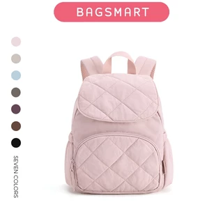 BAGSMART กระเป๋าเป้สะพายหลังผู้หญิง Daypack ใส่แท็บเล็ต 9.7 นิ้ว น้ำหนักเบา กันน้ำ มีหลายช่อง ใช้ประจำวัน