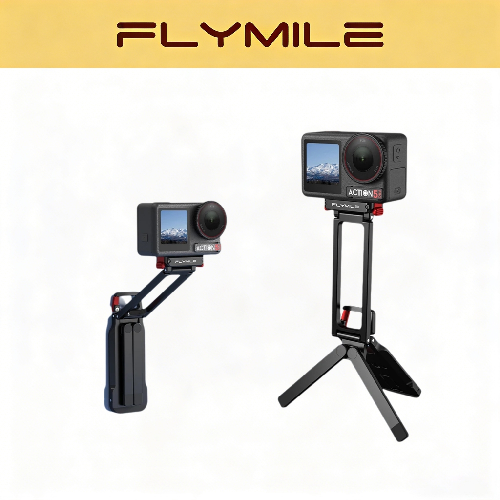 Flymile โลหะขาตั้งกล้องแม่เหล็กสําหรับ Action 5 Pro/4/3 อุปกรณ์เสริม 1/4 สกรูสําหรับโต๊ะ Gym ขาตั้งกล้อง Extension Poles แบบพกพา Vlog เกียร์สําหรับการเดินทาง