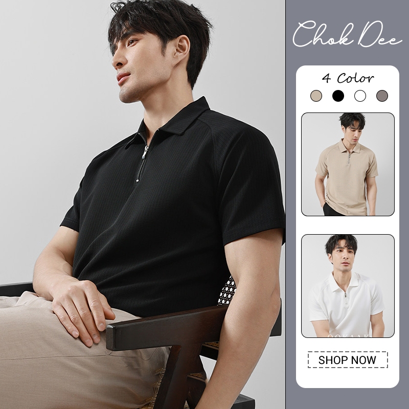 ครึ่งซิปเสื้อโปโลผู้ชายฤดูร้อน4สีวาฟเฟิลเนื้อแสงผู้ใหญ่สไตล์ระบายอากาศธุรกิจสบายๆสวมใส่ทุกวัน