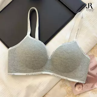 บรา 3D 💕แบบหยดน้ำไร้โครงเหล็ก คอวีลึก ดีไซน์สายบ่าตัวอักษร สวมใส่สบาย เซ็กซี่ กระชับและเสริมทรงให้เต็มขึ้น 🌠