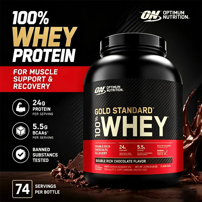 ผงโปรตีนวีทของ Optimum Nutrition 2 ลิตร/5 ลิตร - ช็อกโกแลตสองส่วน ครีเอติน (300 กรัม) แอมโมเนียพลังงาน (270 กรัม)