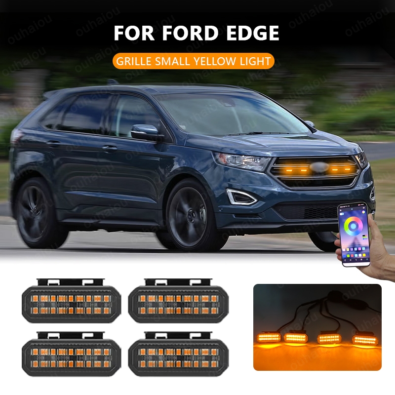 ไฟวิ่งกลางวันสําหรับ FORD EDGE LED strobe Front Grille Light ล้อคิ้วโคมไฟสําหรับรถกระบะ 12V revo