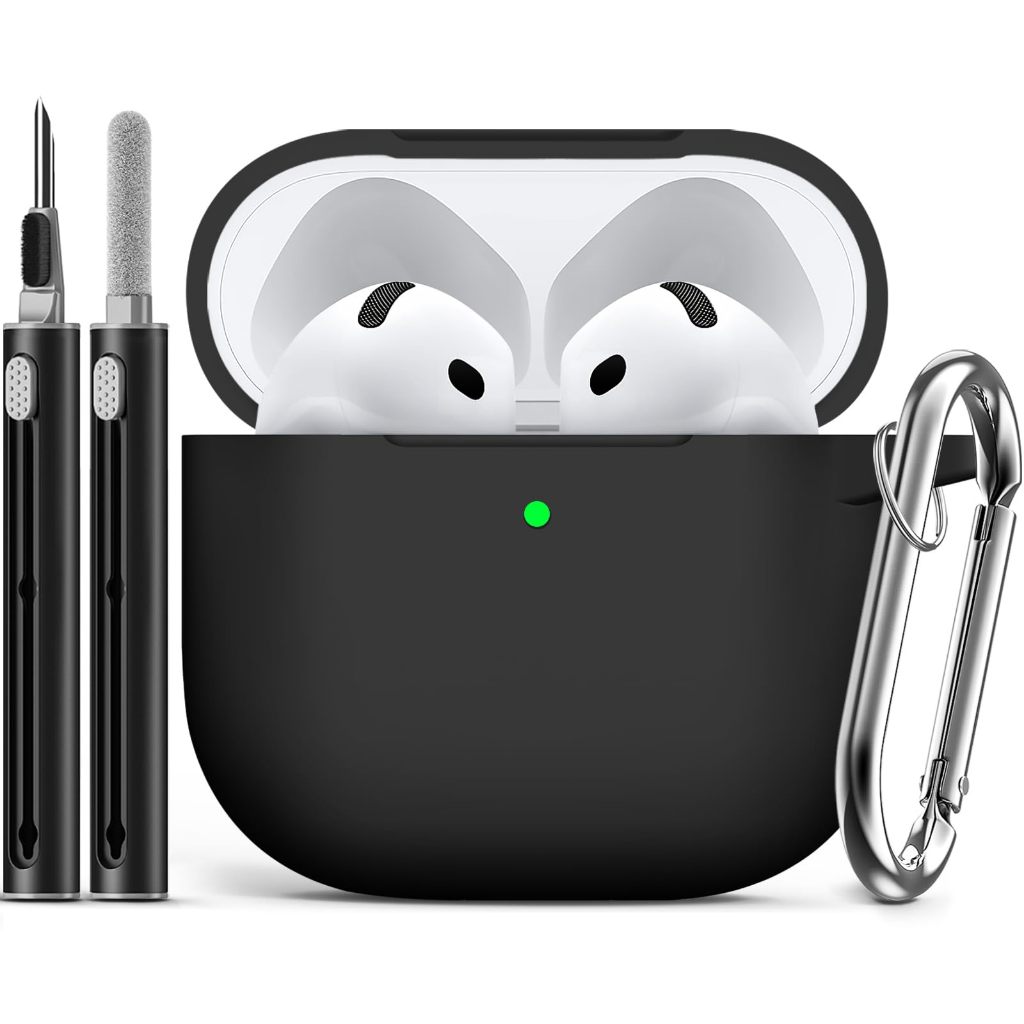 เคส NEOMIXX สําหรับ Apple AirPods Pro 3 2025, AirPod 4 รุ่น 2024, พร้อมชุดทําความสะอาดและพวงกุญแจ, ฝาครอบป้องกันซิลิโคนอ่อนนุ่มสําหรับ AirPods Pro 2/Pro, AirPods 3th/2nd อุปกรณ์เสริม