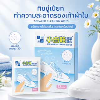 ผ้าเช็ดรองเท้า 30 ชิ้น ทิชชู่เปียกเช็ดรองเท้า ทำความสะอาดรองเท้าผ้าใบ พกพาสะดวก A00152