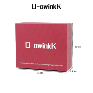 O-owinkK Gift Box+Gift Bag Set บรรจุภัณฑ์ของขวัญสีแดงรวมกัน