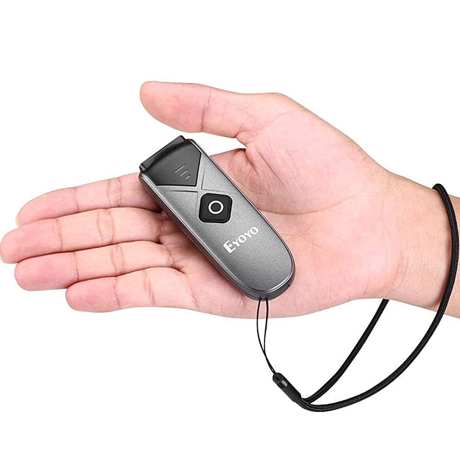 EYOYO 1D 2D Barcode Scanner Mini QR Barcode Reader พร้อมสาย USB/บลูทูธ/ 2.4G การเชื่อมต่อไร้สาย PDF417 ข้อมูล Matrix เครื่องสแกนเนอร์ภาพ