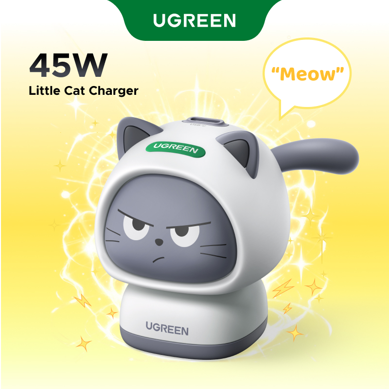 【Nexode】UGREEN UNO 45W GaN Charger ลักษณะแมวน้อย