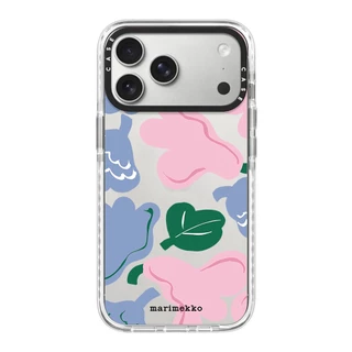 ดอกไม้ marimekko White Edge อะคริลิคแม่เหล็กโทรศัพท์มือถือป้องกันกรณี,เหมาะสําหรับ Apple 17 16 15 14 13 12pro promax plus ใช้