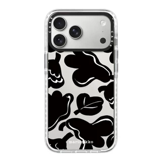 ดอกไม้ marimekko White Edge อะคริลิคแม่เหล็กโทรศัพท์มือถือป้องกันกรณี,เหมาะสําหรับ Apple 17 16 15 14 13 12pro promax plus ใช้