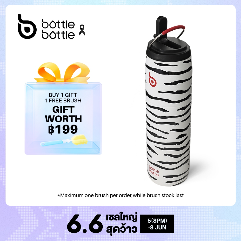 BOTTLE BOTTLE ขวดน้ํา 900ml สแตนเลสเก็บความเย็นถ้วยเก็บอุณหภูมิแบบพกพากระติกเก็บความเย็นสูญญากาศมีหลอดในตัว ใช้สําหรับการออกกํลังกายกีฬากลางแจ้ง