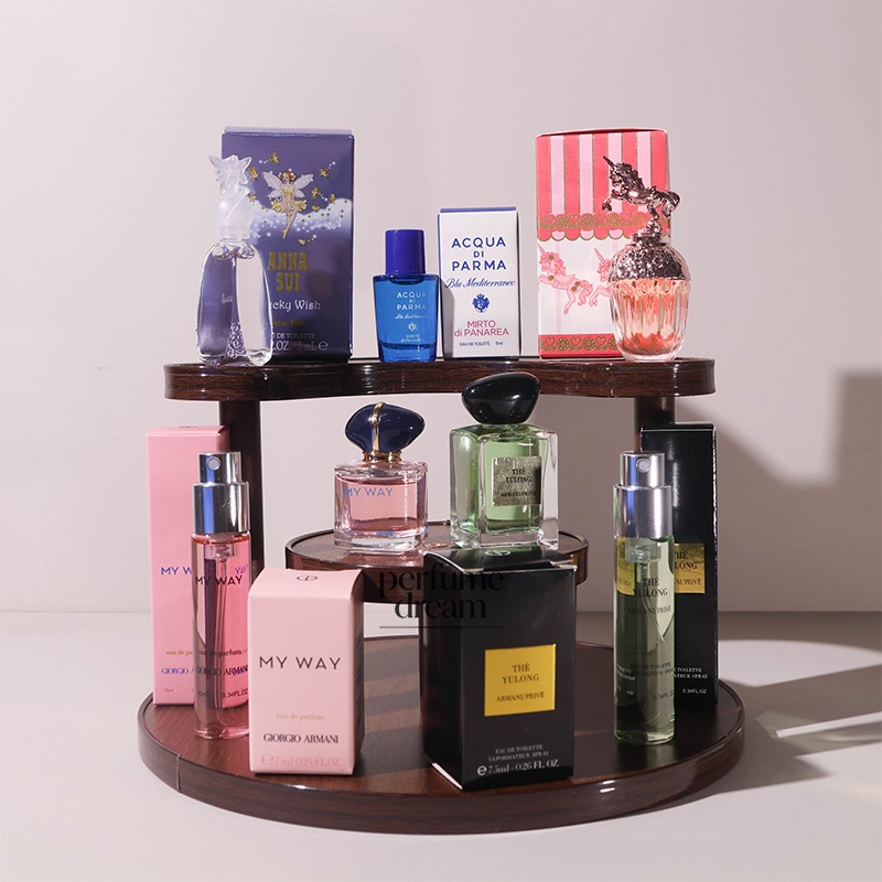 ตัวอย่างน้ําหอมติดทนนาน Mirto di Panarea, Lucky Wish, My Way, Thé Yulong, Sì Passione, Fantasia Fore