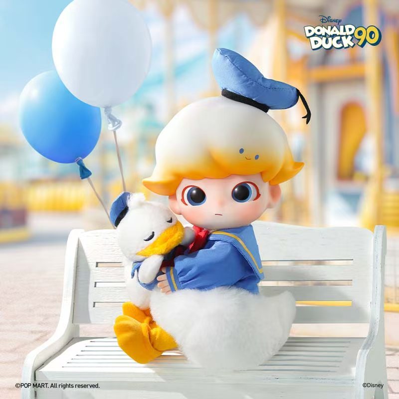 P POPMART DIMOO Donald Duck 1/8 Action Figure ของเล่นของขวัญรูปน่ารัก