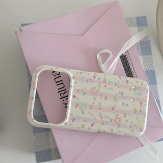 สําหรับ iphone Case 17 Pro Max 16 Pro Max 15 Pro Max เคสโทรศัพท์ดวงดาวสีสันสดใสที่วาดด้วยมือ