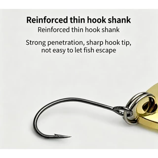 เหยื่อปลอม เหยือตกปลา Metal Spoon Lure sebarau อุปกรณ์ตกปลา Gold/Silver เหยื่อปลอมตกปลา 1 Pcs เหยื่อตกปลา ตกปลาช่อน Micro