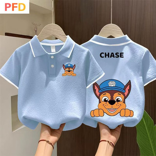 paw patrol เสื้อยืดแขนสั้น พิมพ์ลายการ์ตูนทีม ขนาดเล็ก แฟชั่นฤดูร้อน สําหรับเด็กผู้ชาย และเด็กผู้หญิง
